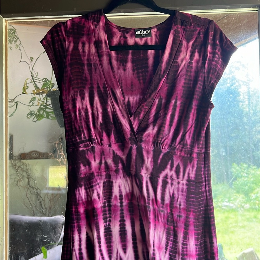 Purple Dye Tye Dress